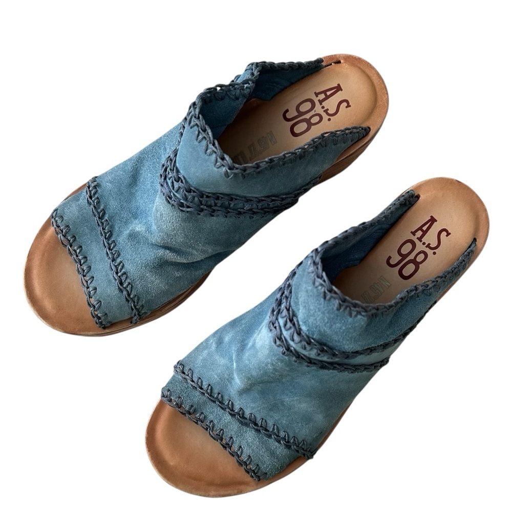 A.S. 98 Nelson Wedge Sandals - Picture 2 of 7